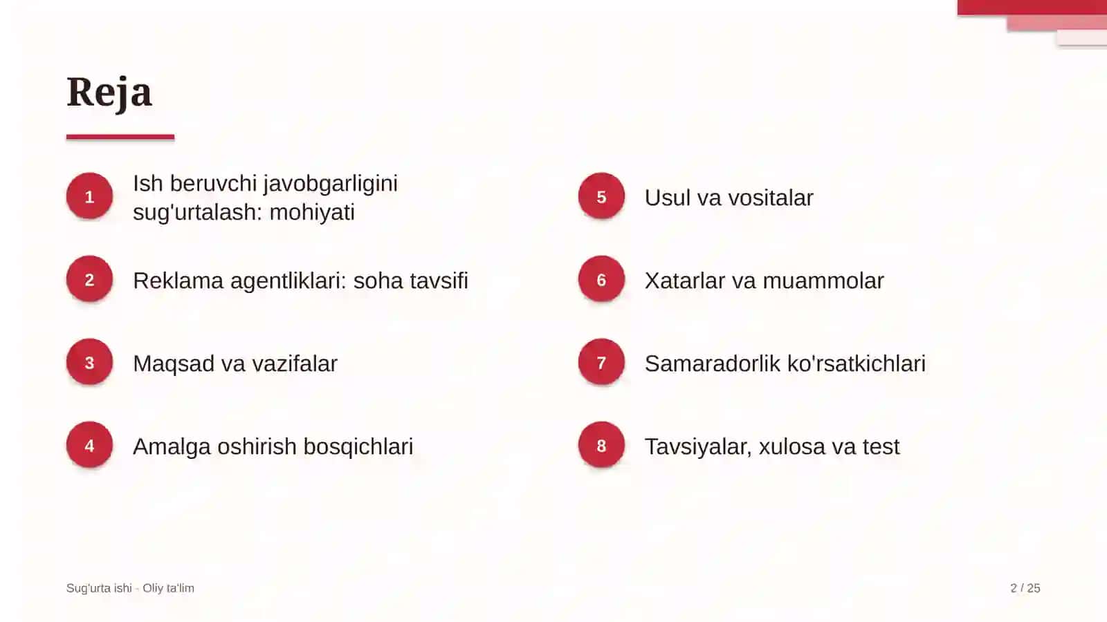 reklama agentliklarida ish beruvchining fuqarolik javobgarligini sug'urtalash 6504 2
