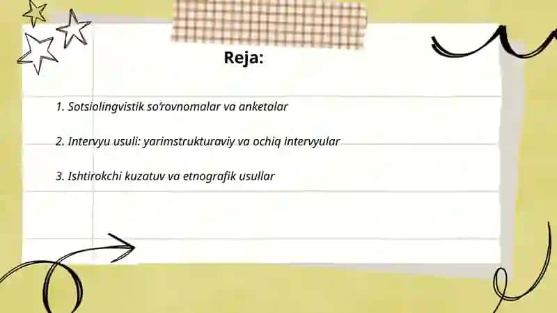 Sotsiolingvistika metodlari 2
