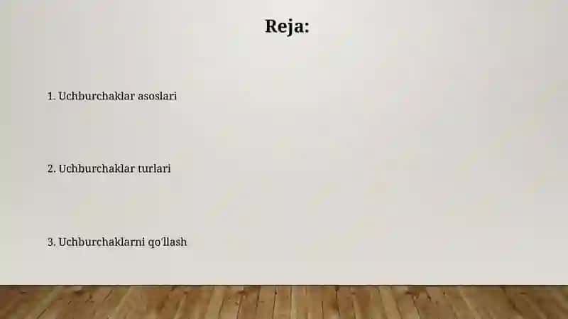 Uchburchaklar 2