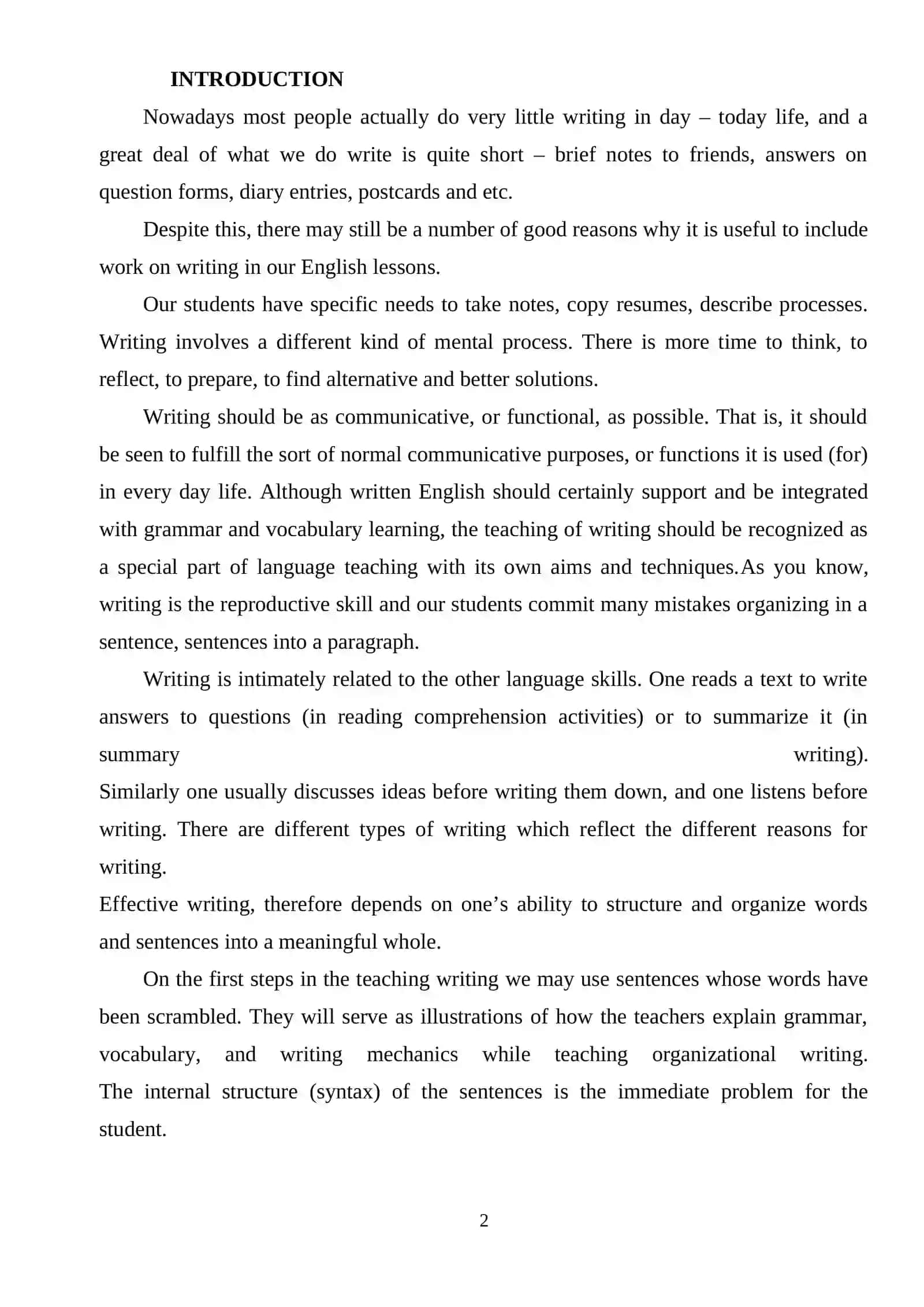 Developing Writing Skills A2 Level Learners 2