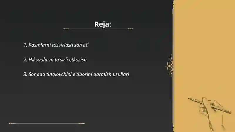 Rasmlarni tasvirlash san'ati 2