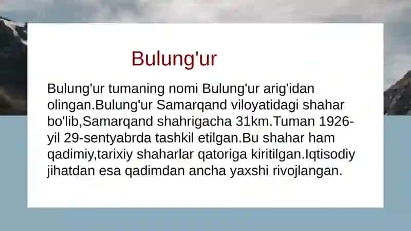 Bulung'ur 2