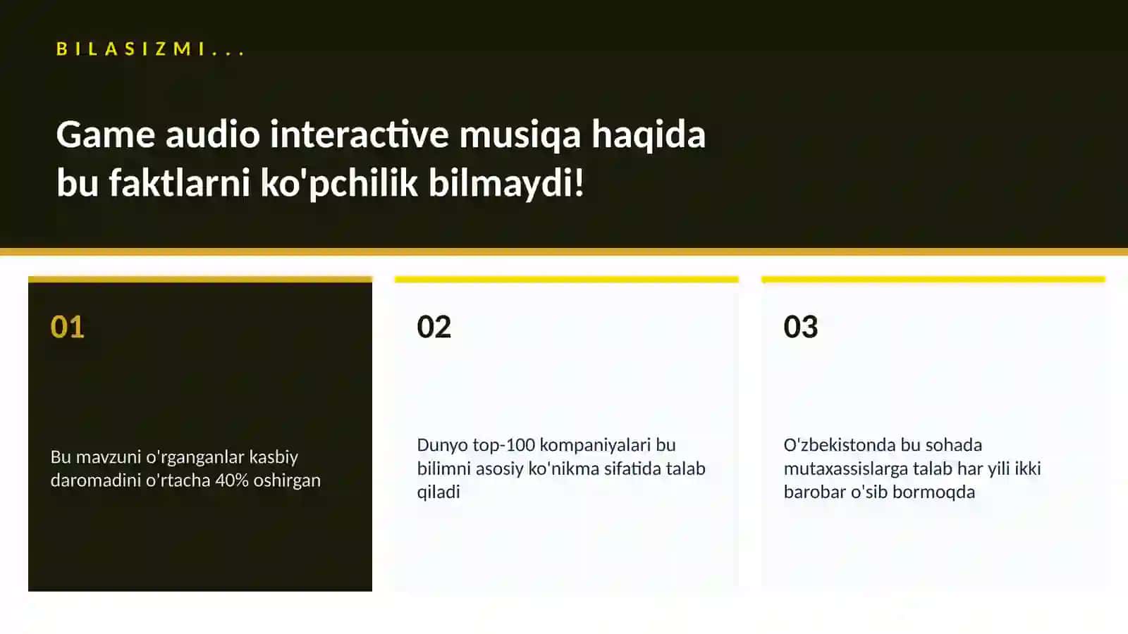 Game audio interactive musiqa 2