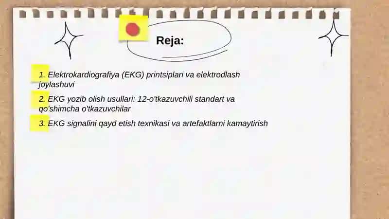 Elektrokardiografiya (EKG) 2