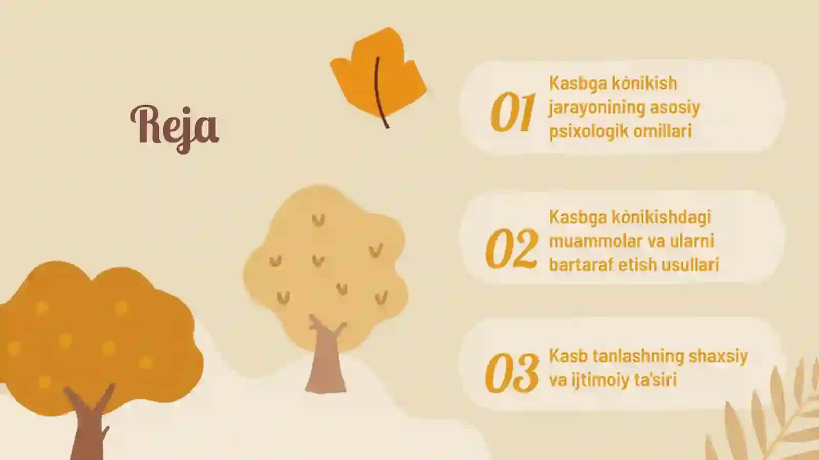 Kasbga kònikish va uning psixologik masalalari 2