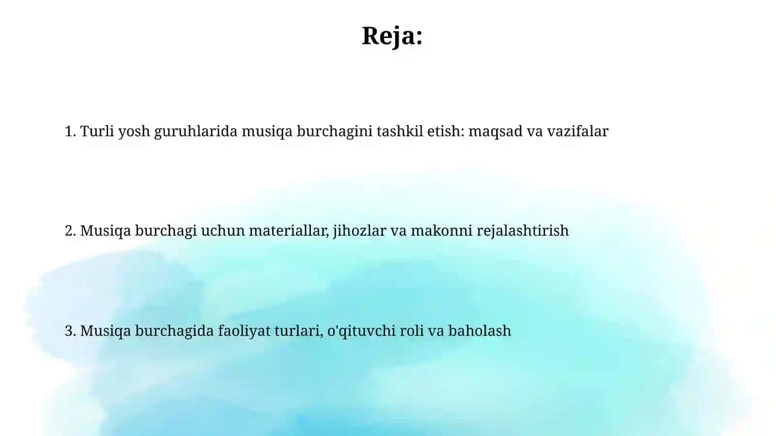 Turli yosh guruhlarda musiqa burchaklarini jihozlash 2