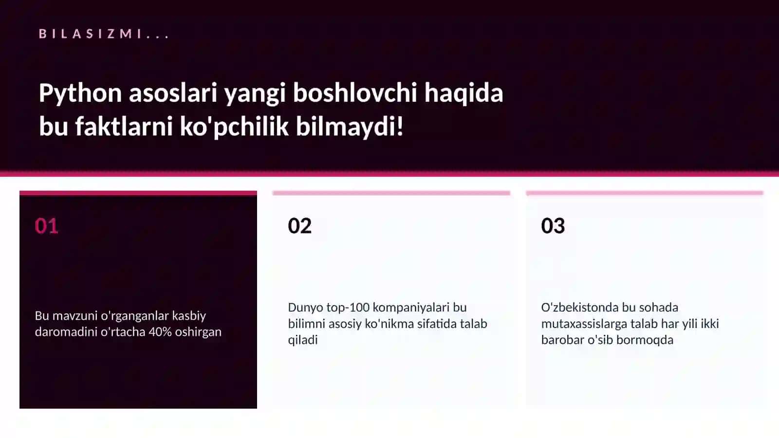 Python asoslari yangi boshlovchi 2