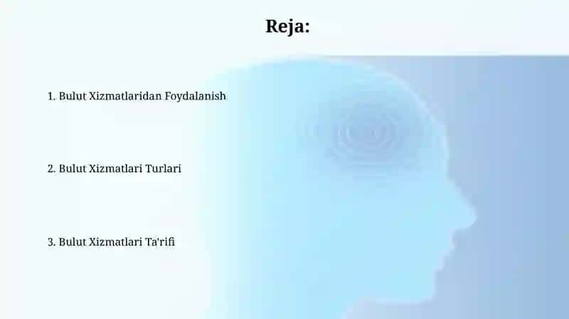 Bulut Xizmatlari (Cloud Services) 2