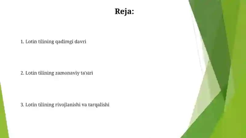 Lotin tili tarixi 2