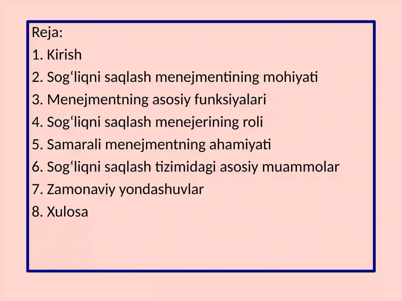 Sog'liqni saqlashda menejment 2
