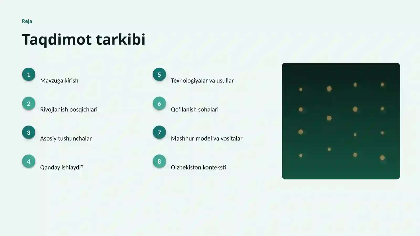 SUNʼIY INTELLEKT • PROFESSIONAL TAQDIMOT 2