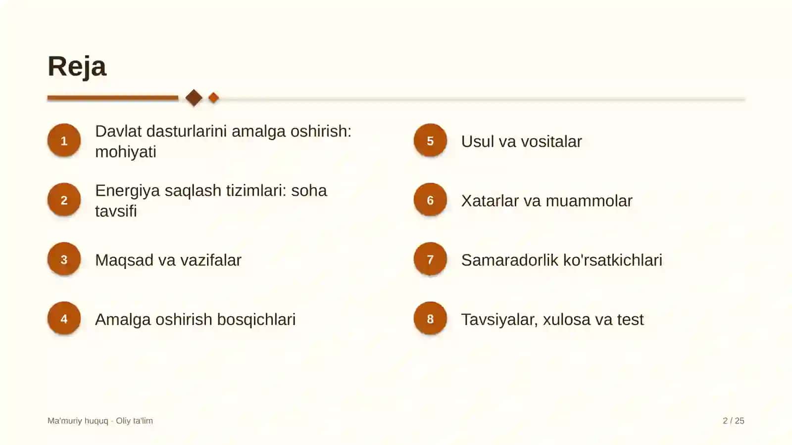 Energiya saqlash tizimlarida davlat dasturlarini amalga oshirish 2