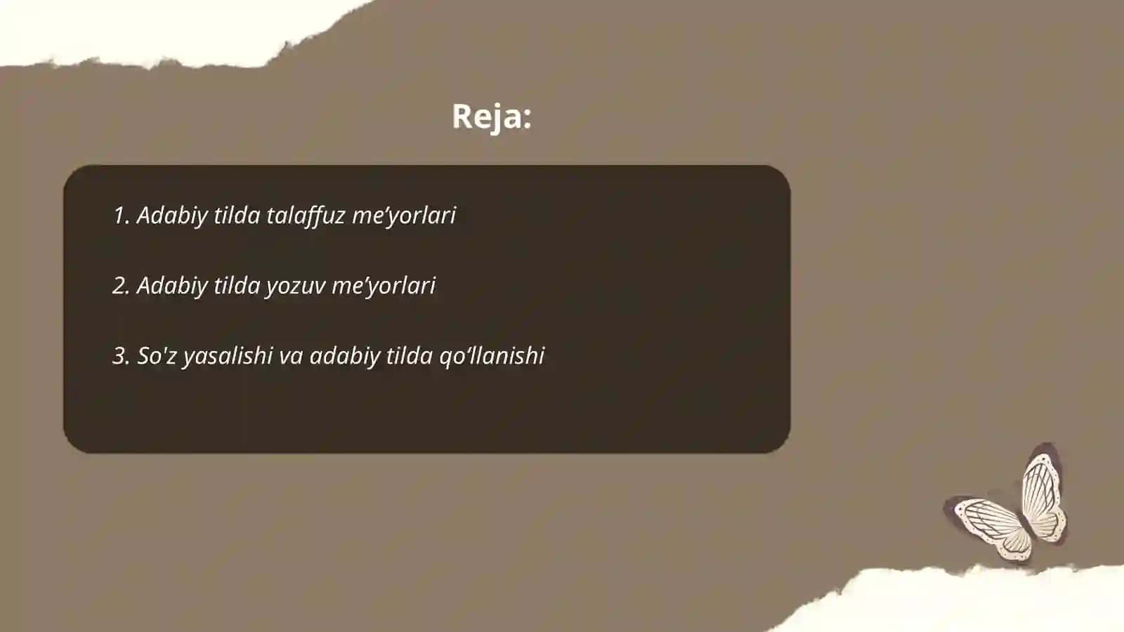 Adabiy til me’yorlari 2