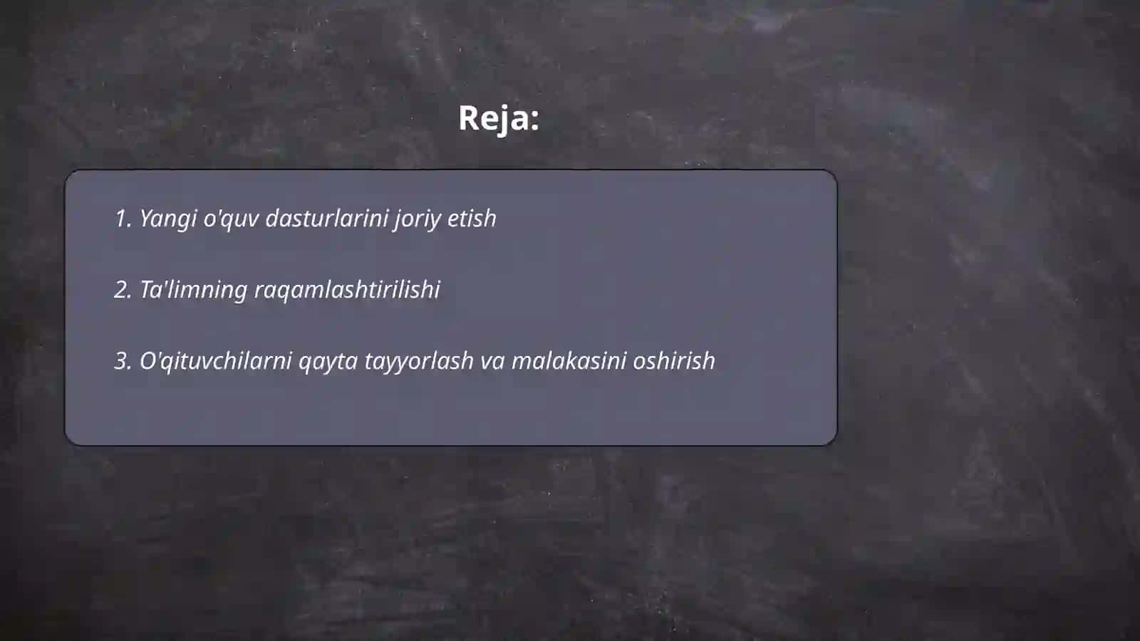 Yangi O'zbekistonda ta'lim tizimidagi islohotlar 2