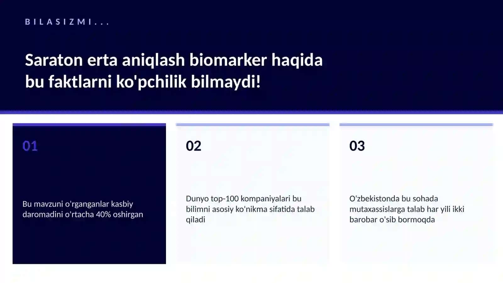 SARATON ERTA ANIQLASH BIOMARKER 2