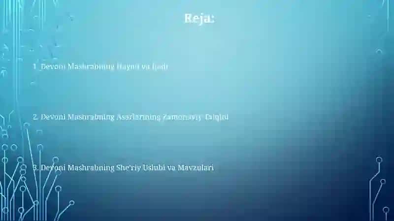 Devoni Mashrab 2