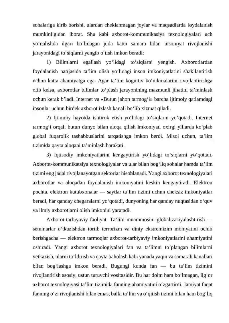 Axborot kommunikatsiya texnologiyalari 2