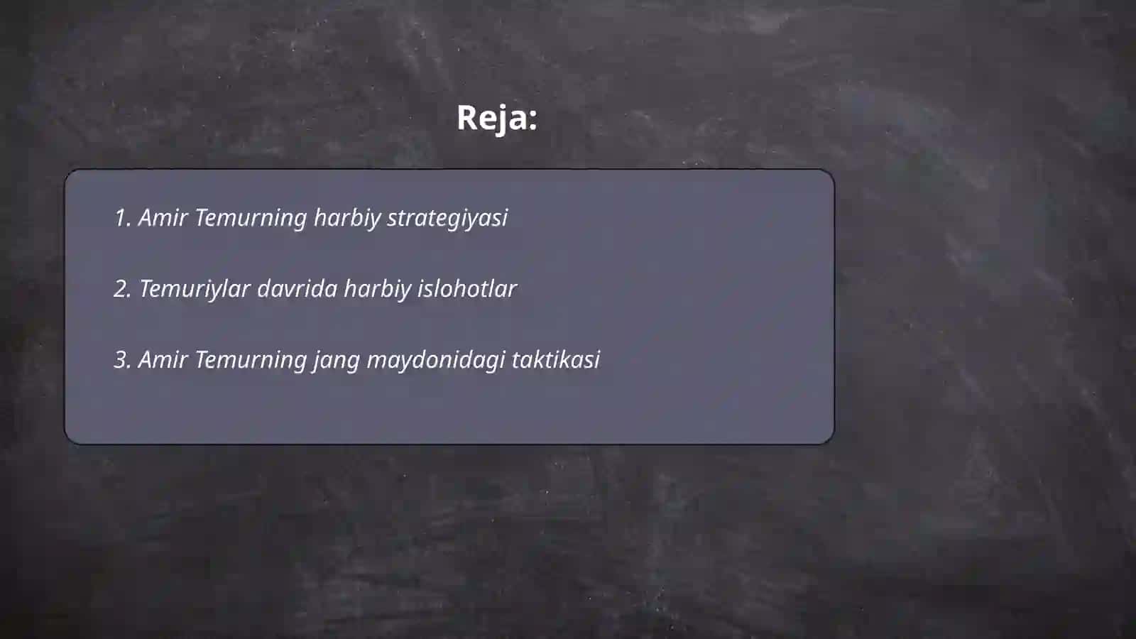 Amir Temurning harbiy strategiyasi 2