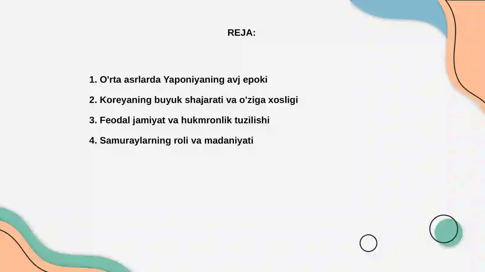 O'rta asrlarda Yaponiya va Koreya 2