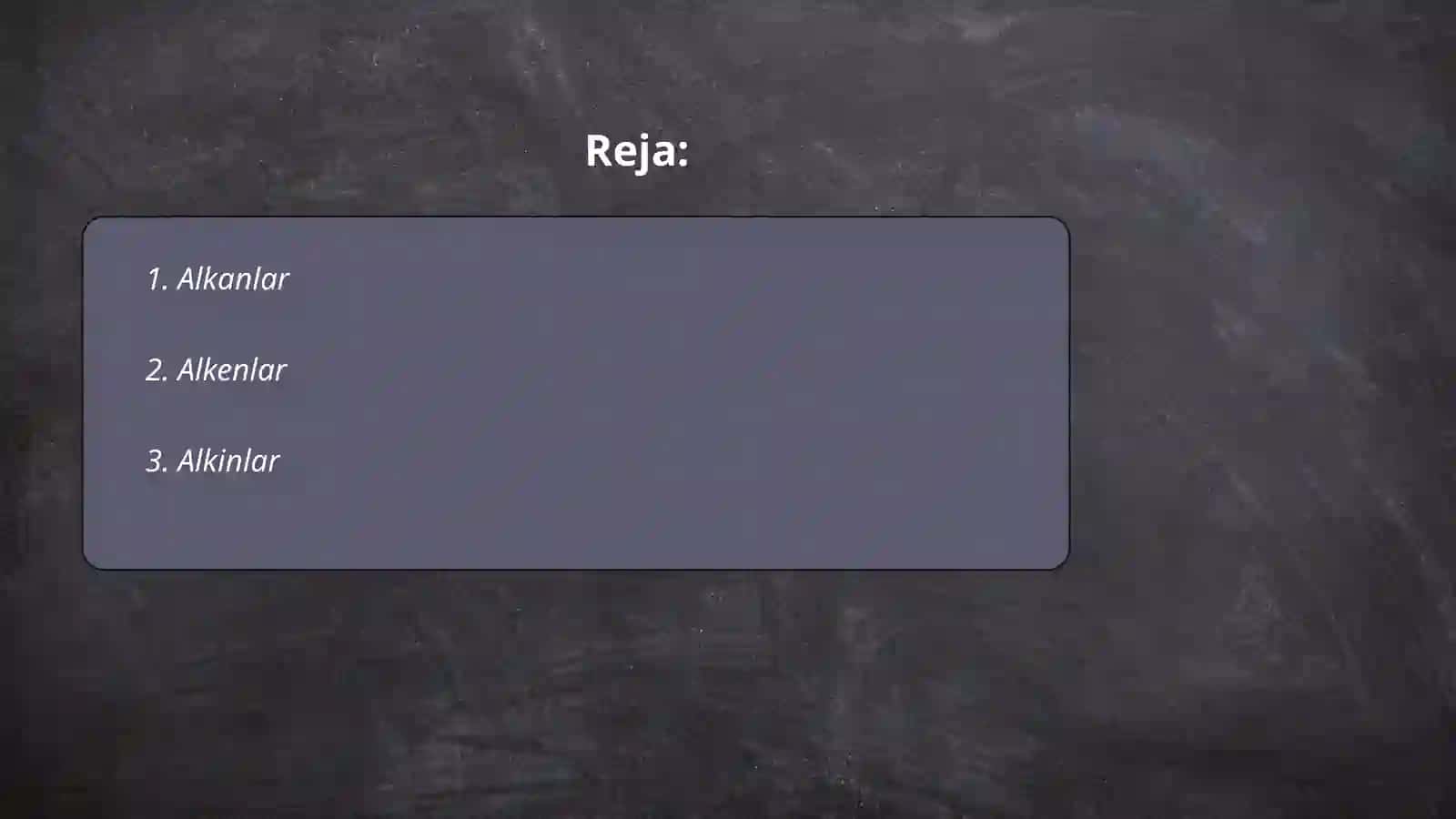 Organik birikmalar sinflari 2