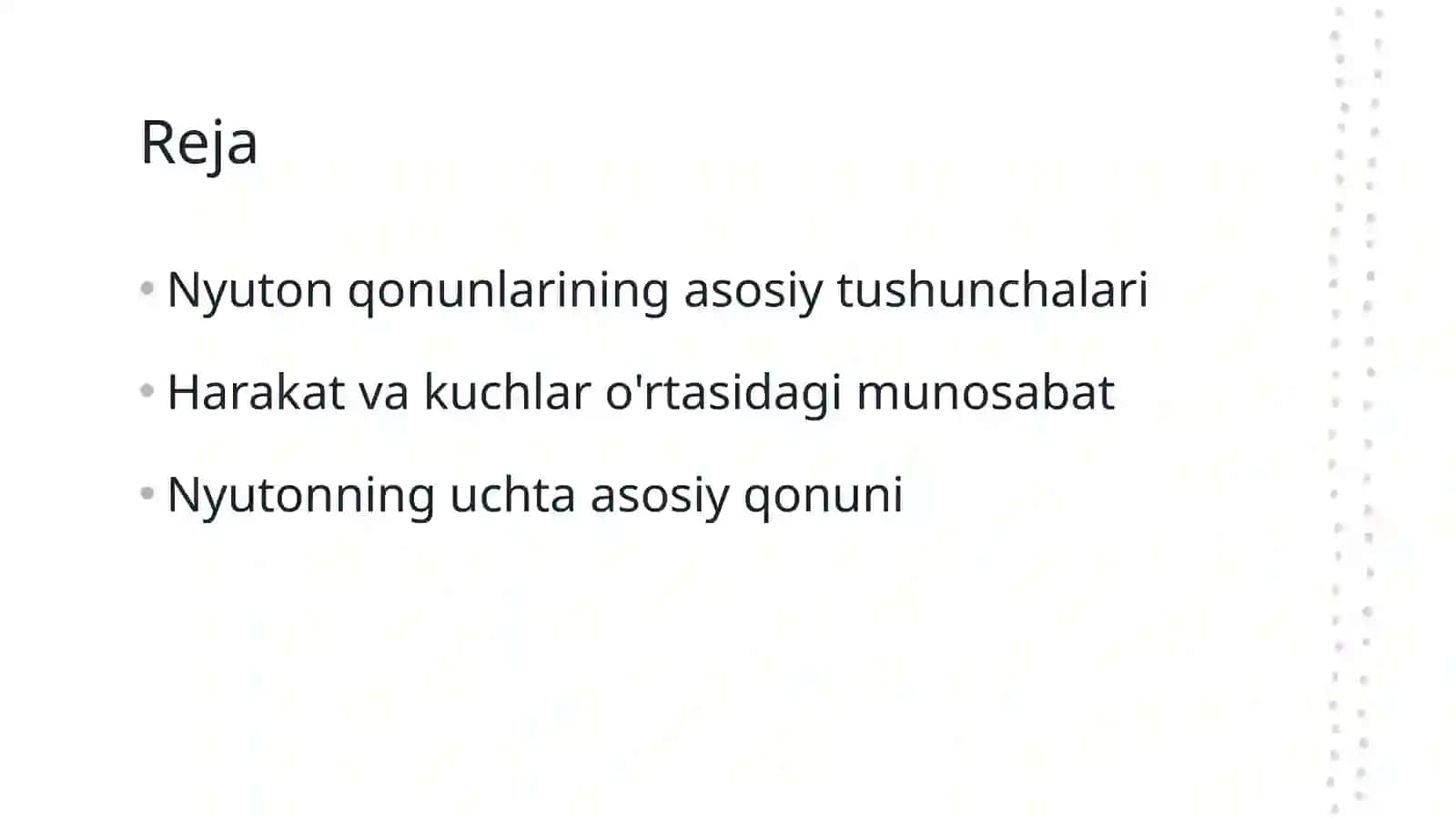Nyuton qonunlari 2