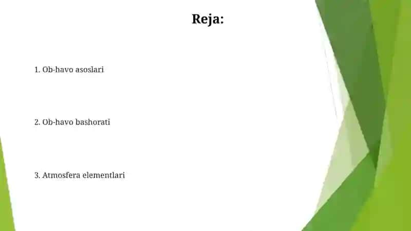 Ob-havo va uning elementlari 2