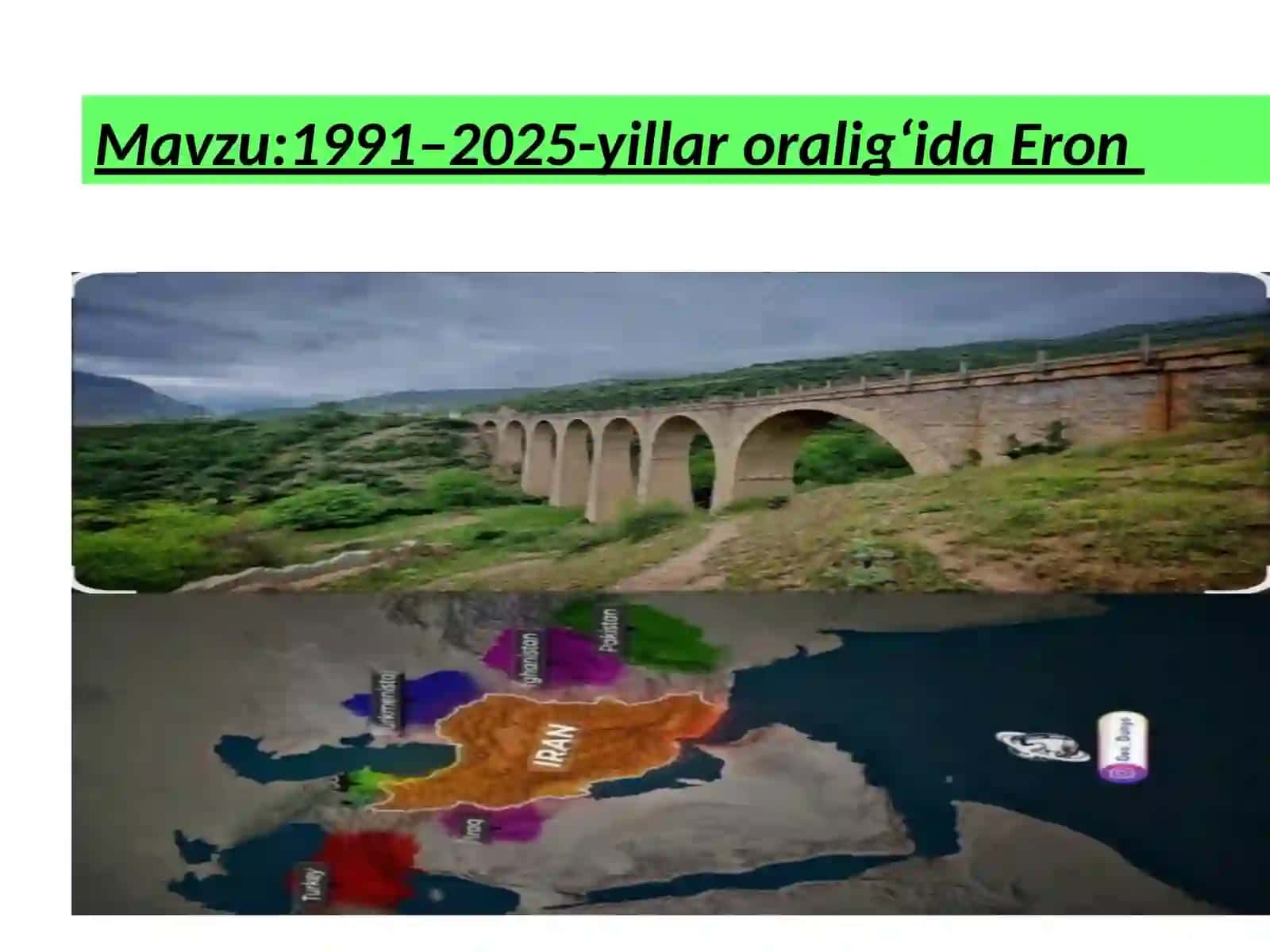 1991–2025-yillar oralig‘ida Eron 2