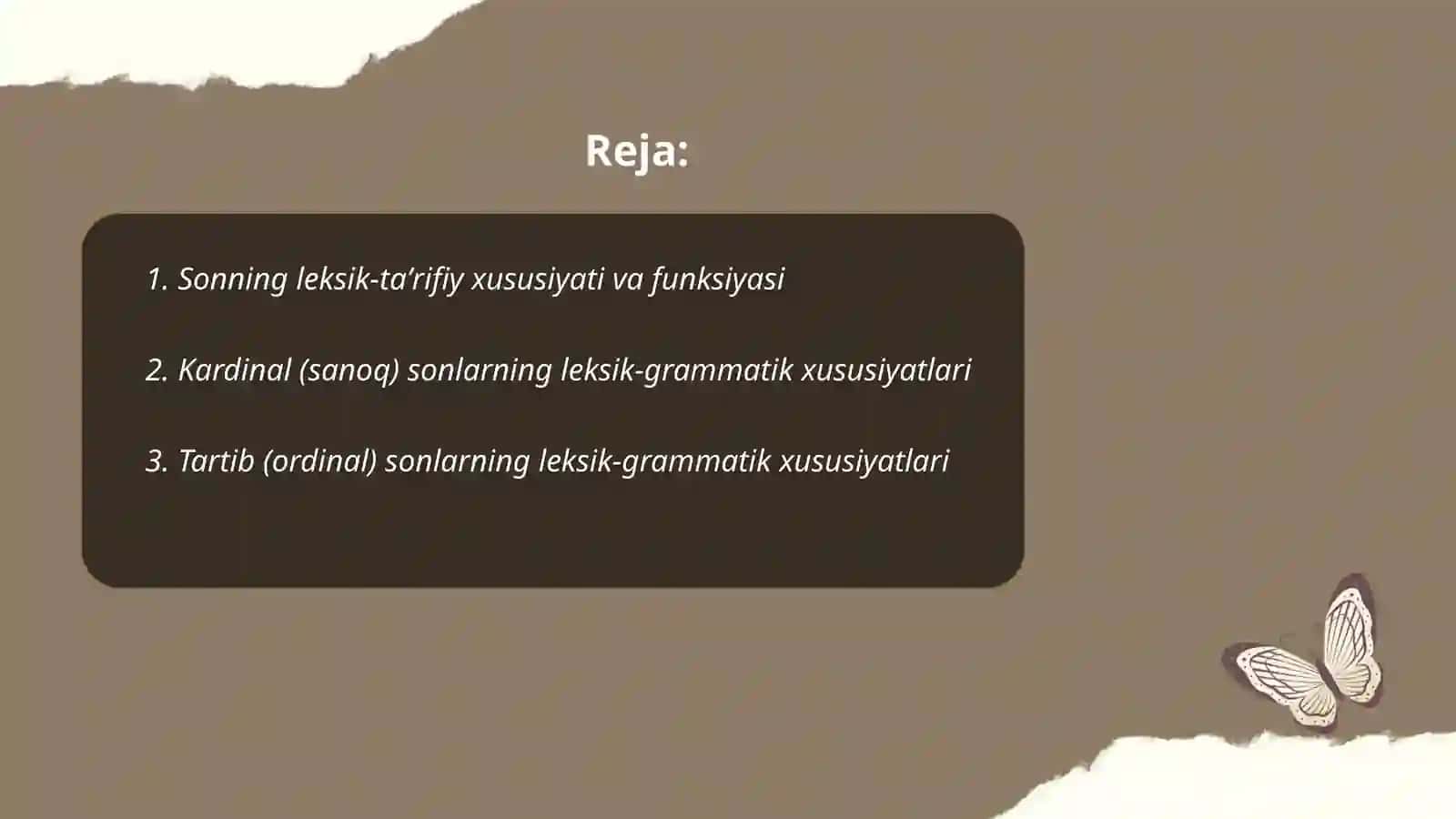 Sonning leksik gramatik xususiyati 2