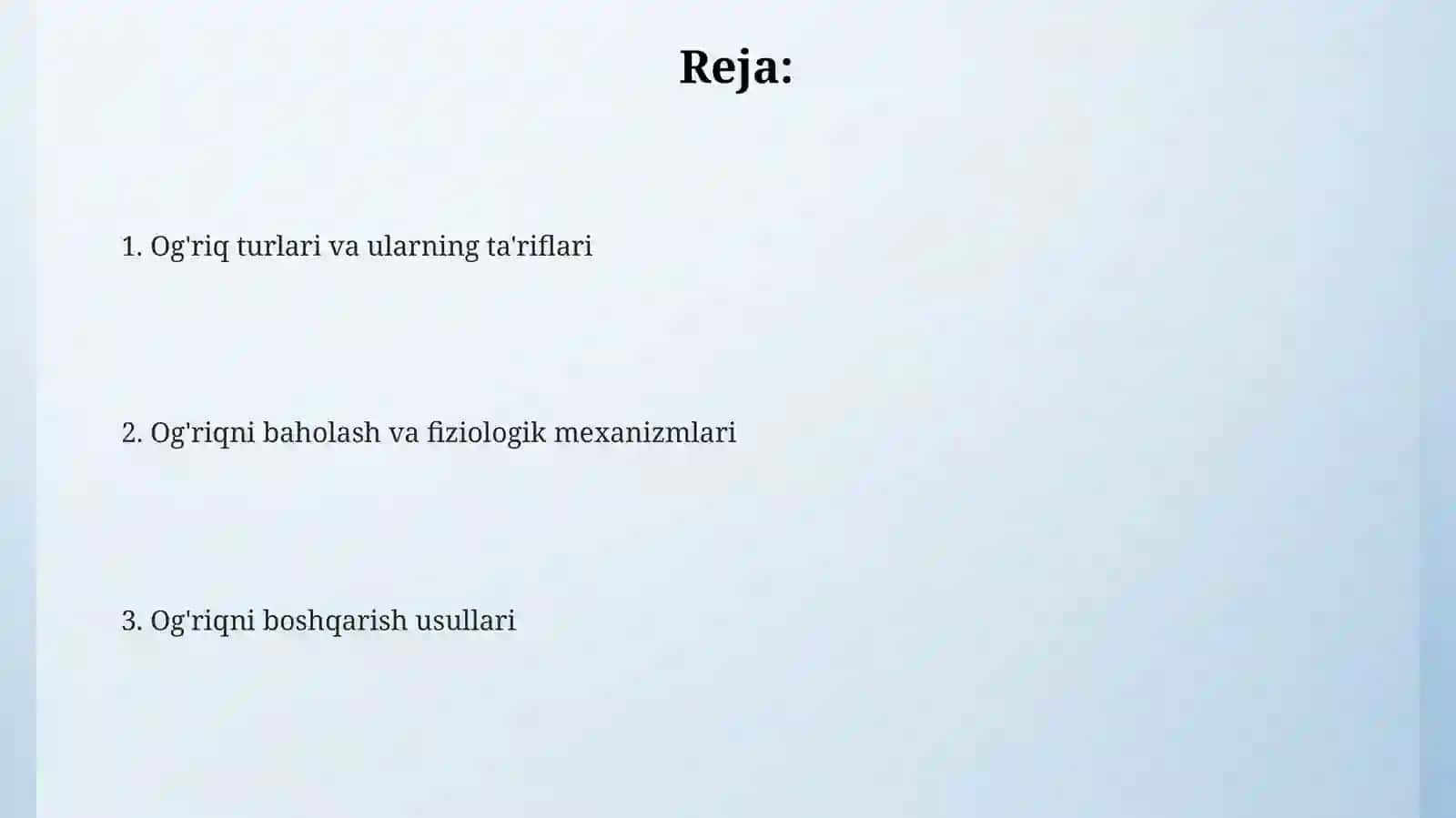 Compare different types of pain and their descriptions 2