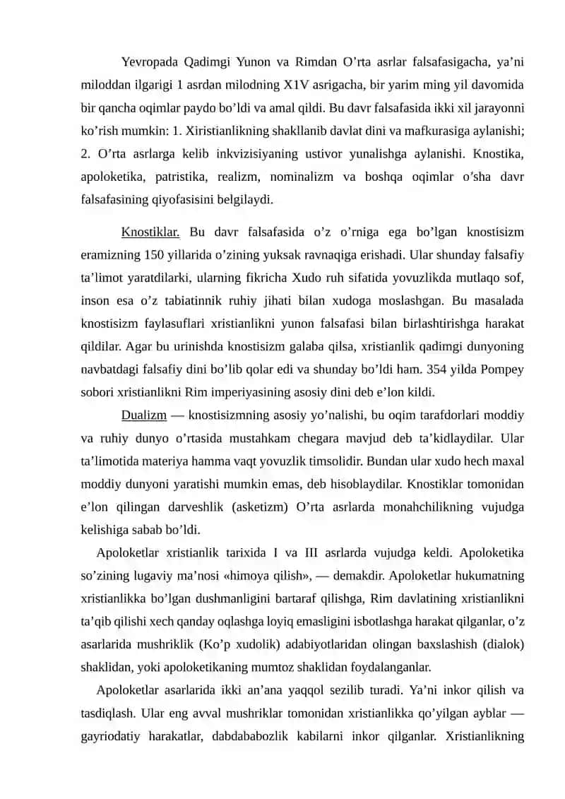 XVII-XIX asr Yevropa falsafasidagi oqimlar va falsafiy maktablar 2