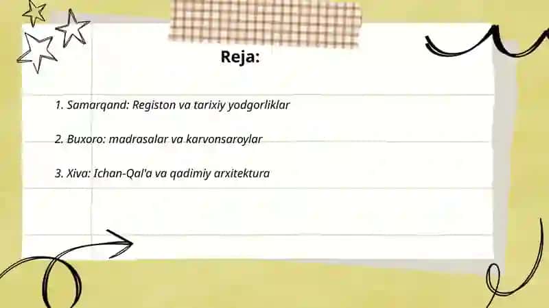 Samarqand: Registon va tarixiy yodgorliklar 2