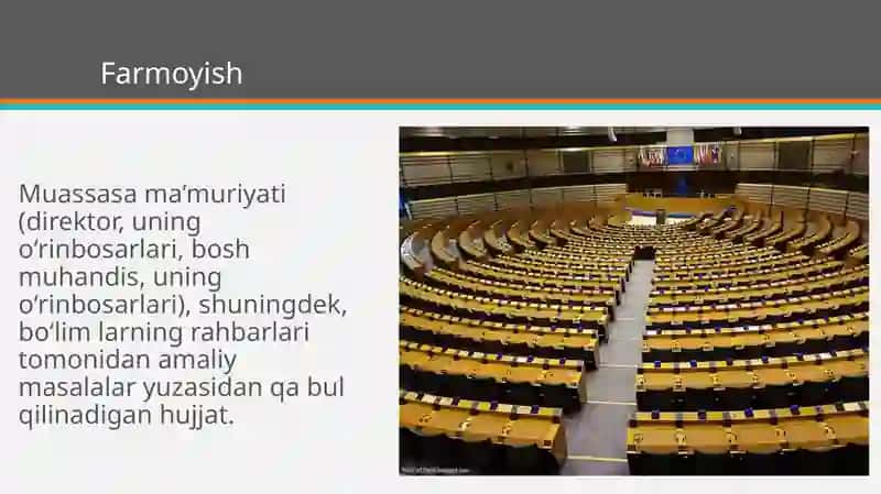 Farmoyish xati haqida 2