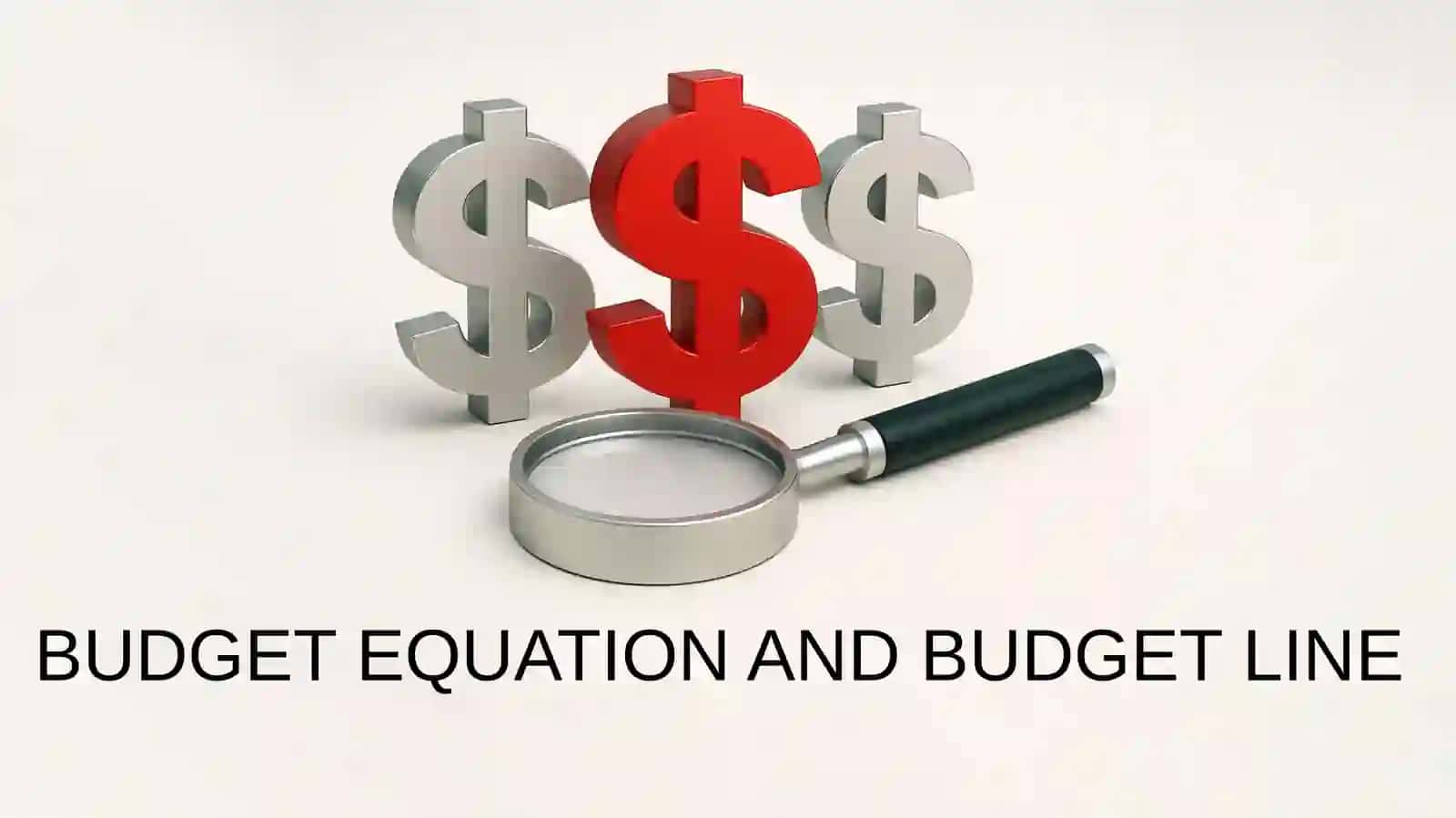 BUDGET EQUATION AND BUDGET LINE 2