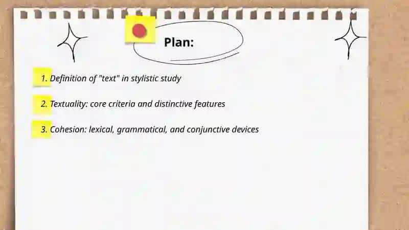 Text as a subject of stylistic study 2