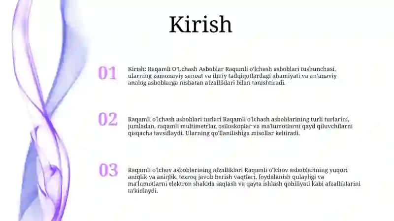 Raqamli OʻLchash Asboblar 2