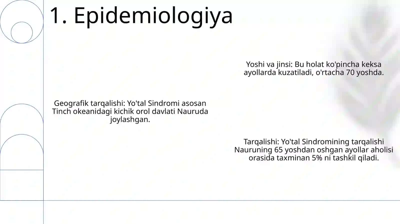 YoʻTal Sindromi 2