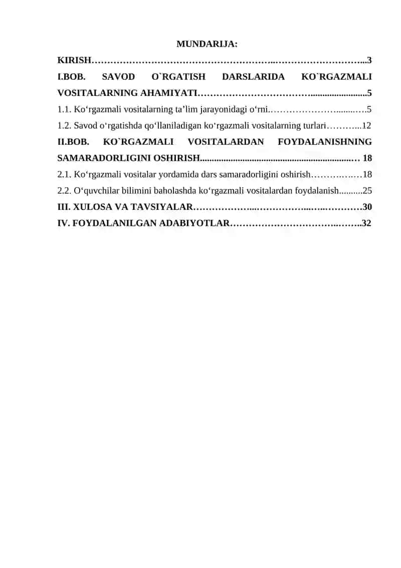 Savod o‘rgatish darslarida ko‘rgazmali vositalardan foydalanish 2