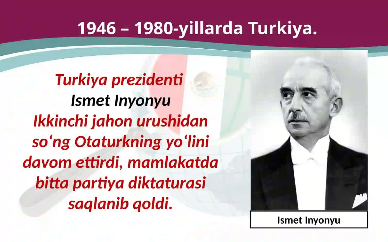 1946 – 1991-yillarda  Turkiya,  Eron  va  Afg‘oniston 2