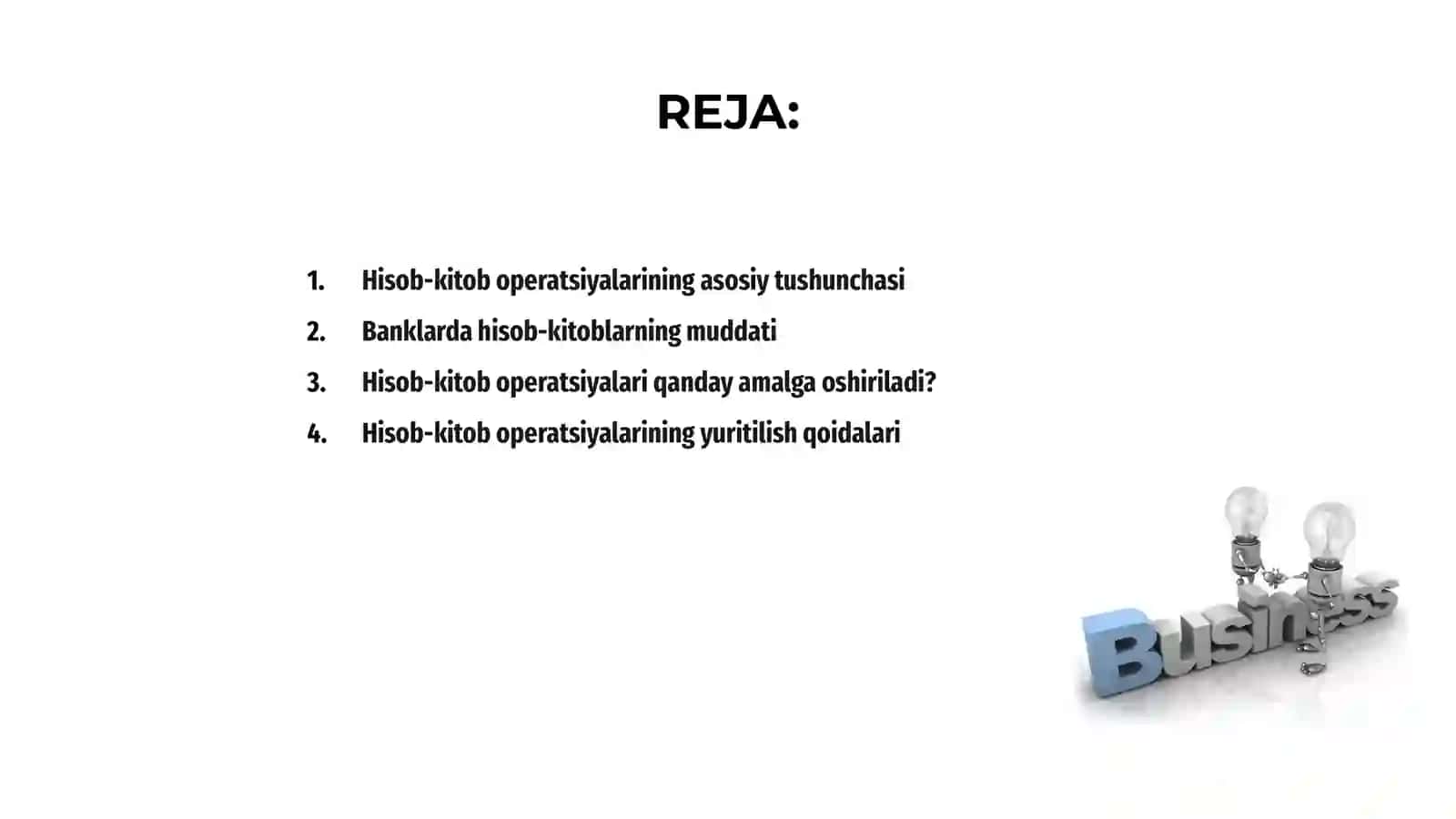 Banklarda hisob-kitob operatsiyalari hisobi 2