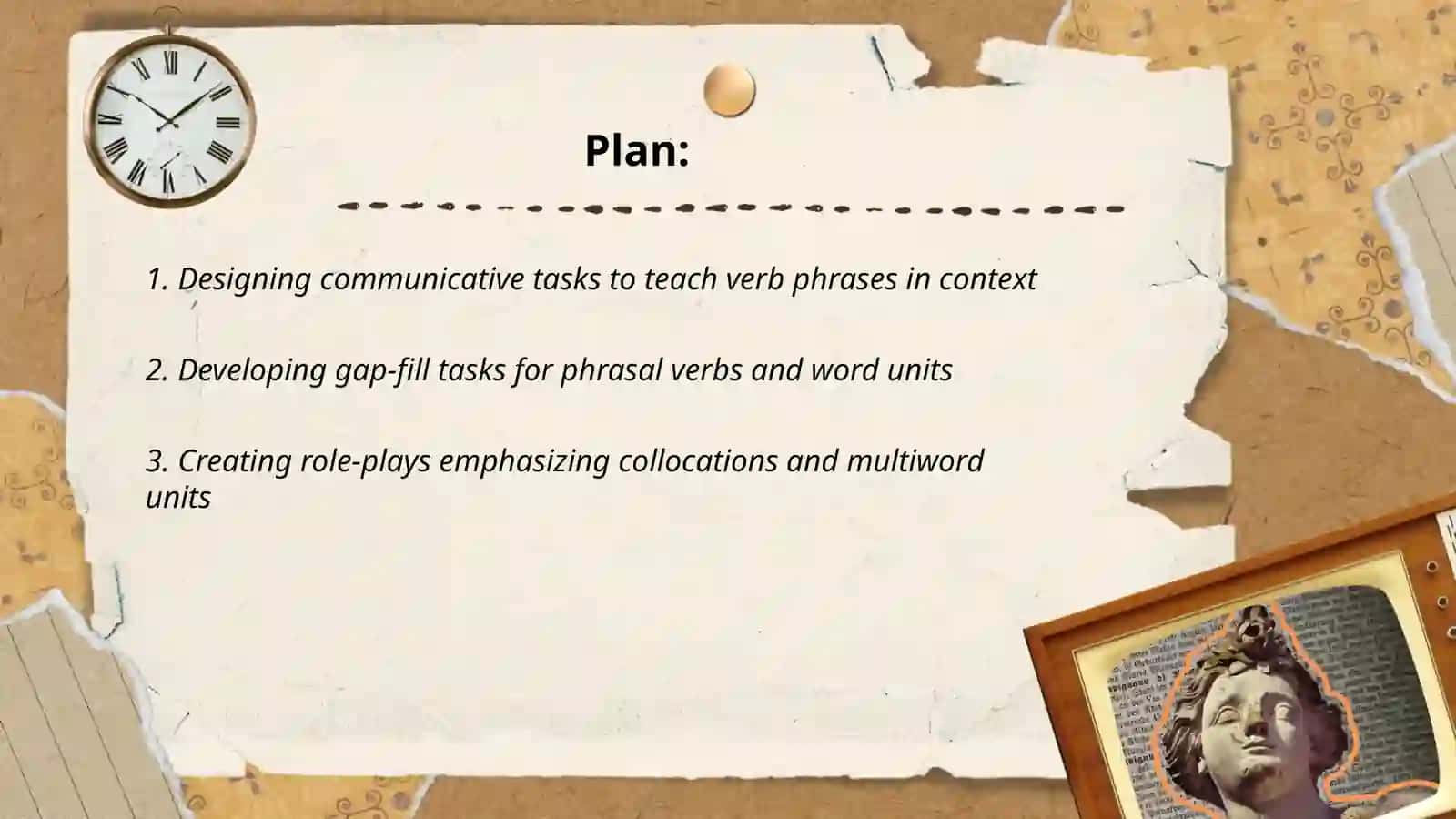 Developing a task for teaching phrases verb phrases and word units in context 2