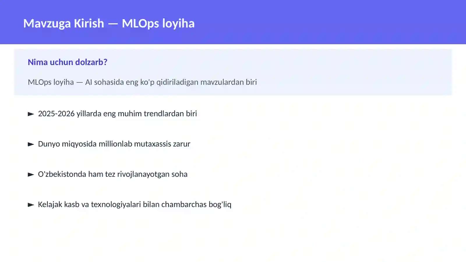 MLOps loyiha 2