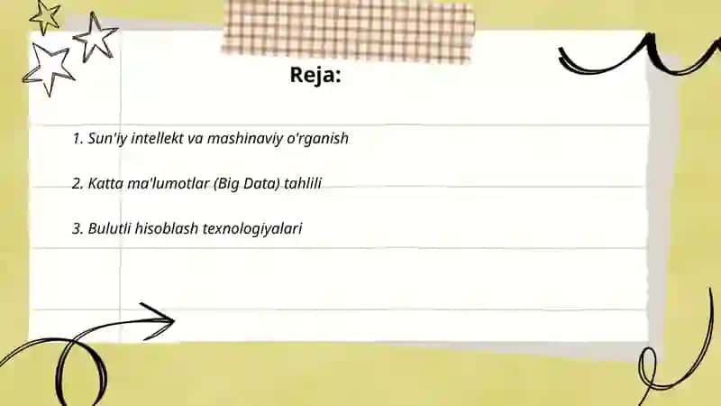 Sun'iy intellekt va mashinaviy o'rganish 2