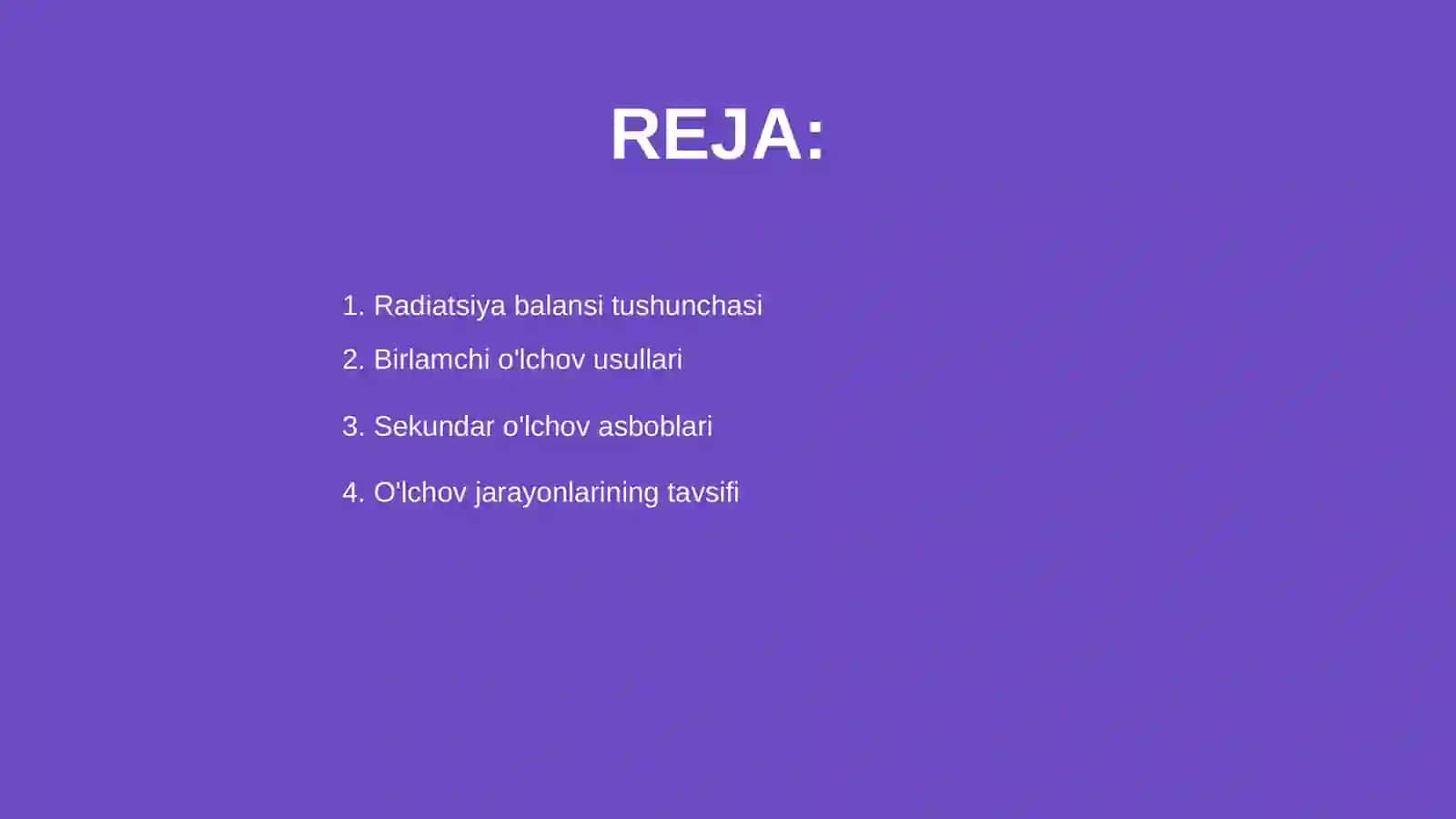 Radiatsiya balansini o'lchash usullari va asboblari 2