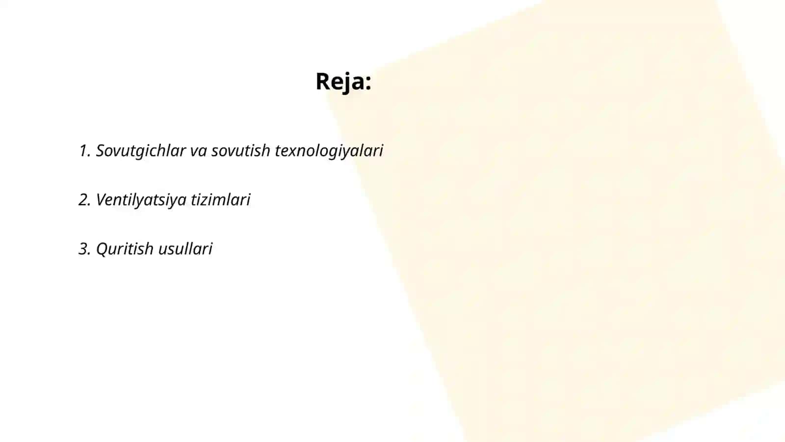 Sovutgichlar va sovutish texnologiyalari 2