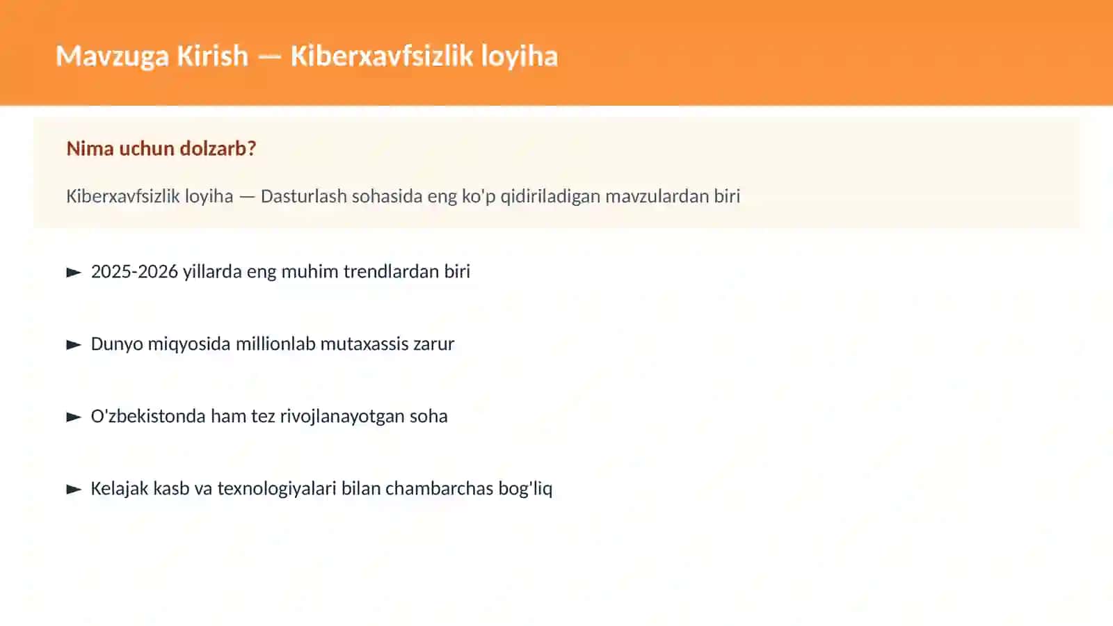 Kiberxavfsizlik loyiha 2