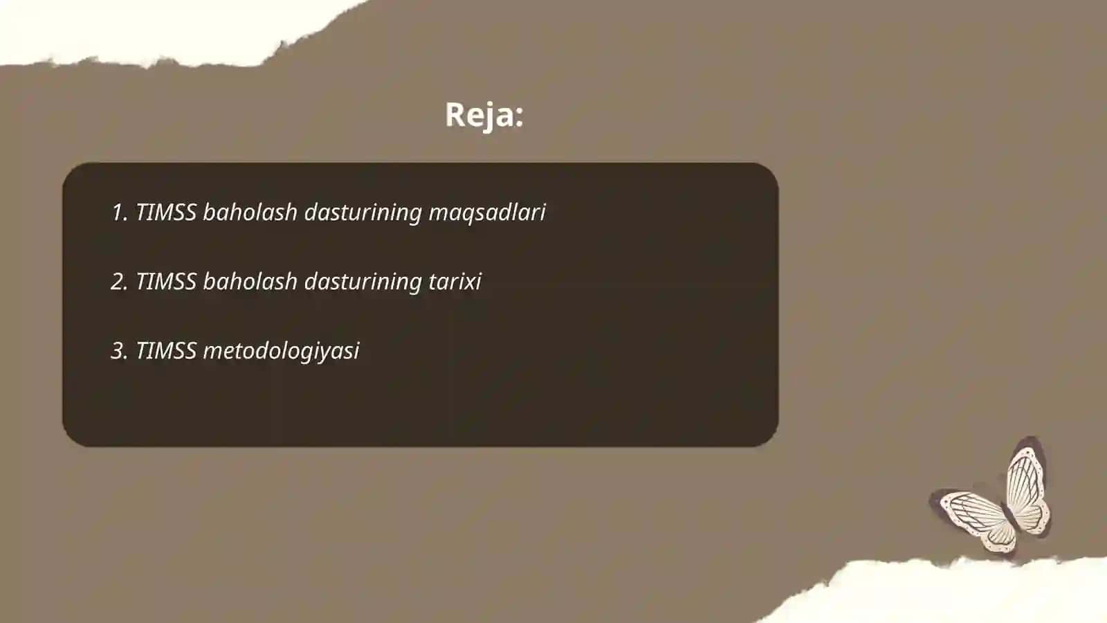 TIMSS Xalqaro baholash dasturi haqida 2