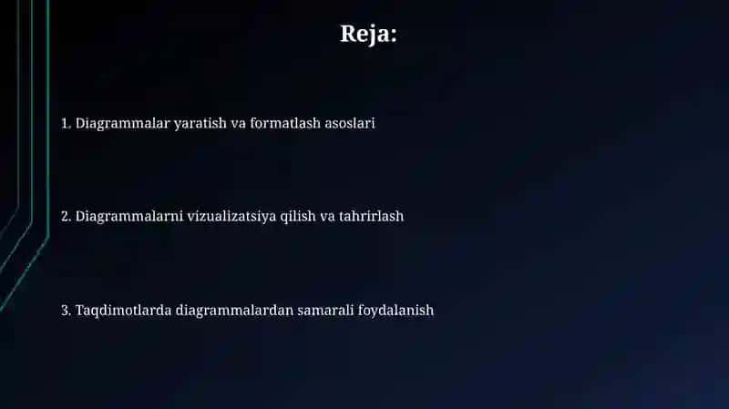 Diagrammalar ustida ishlash 2