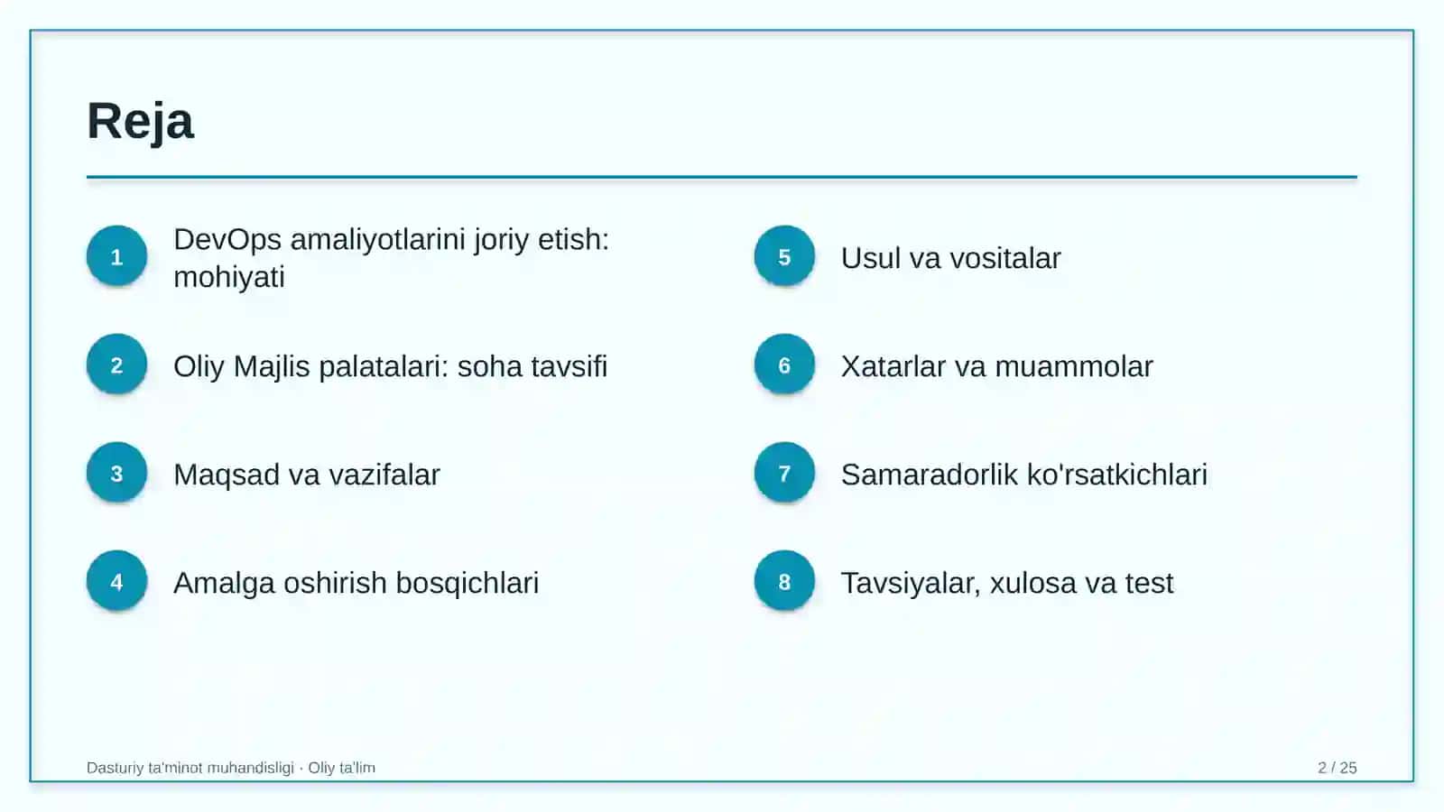 oliy majlis palatalarida devops amaliyotlarini joriy etish 1523 2