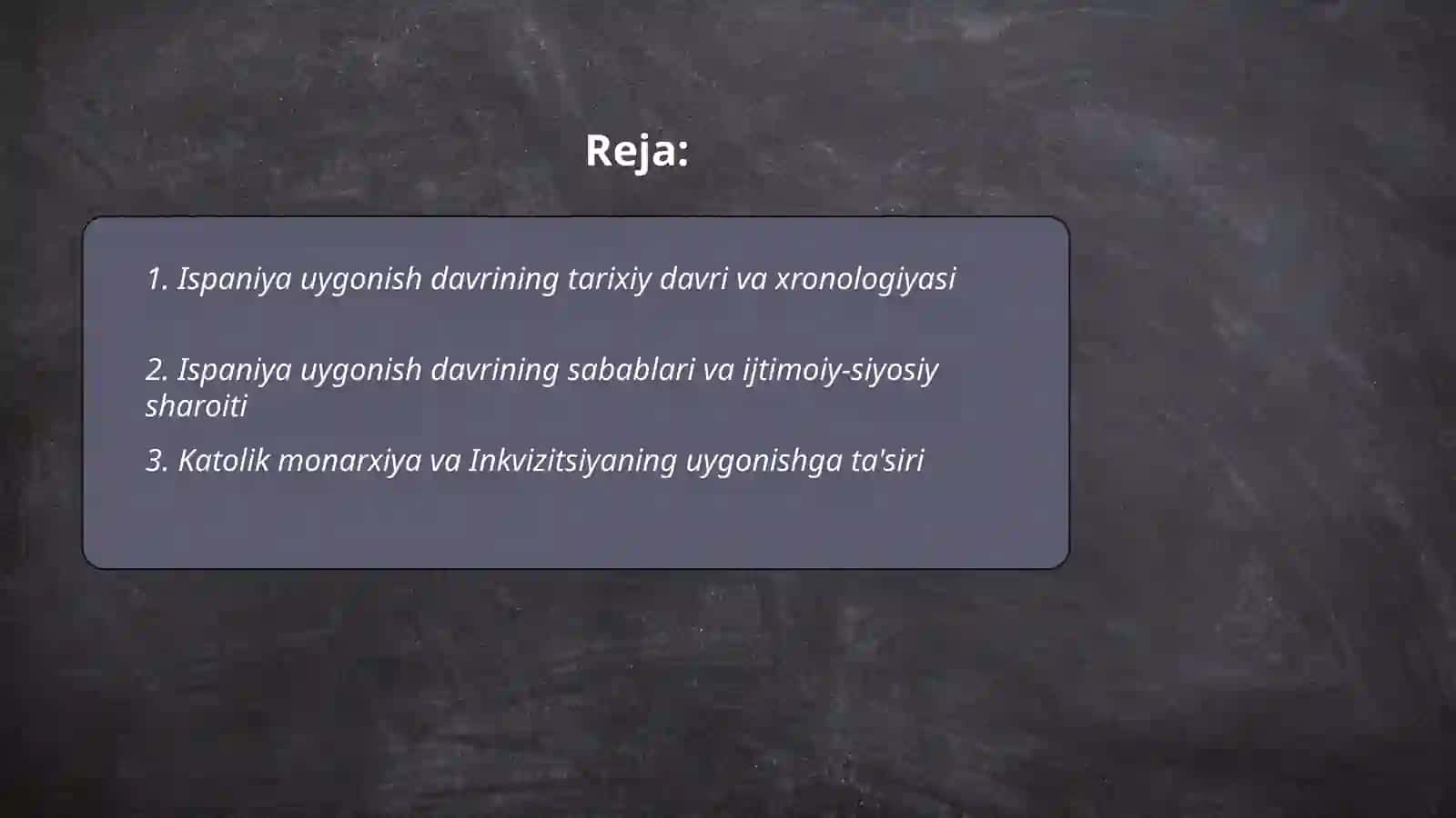 Ispaniya uygonish davri 2