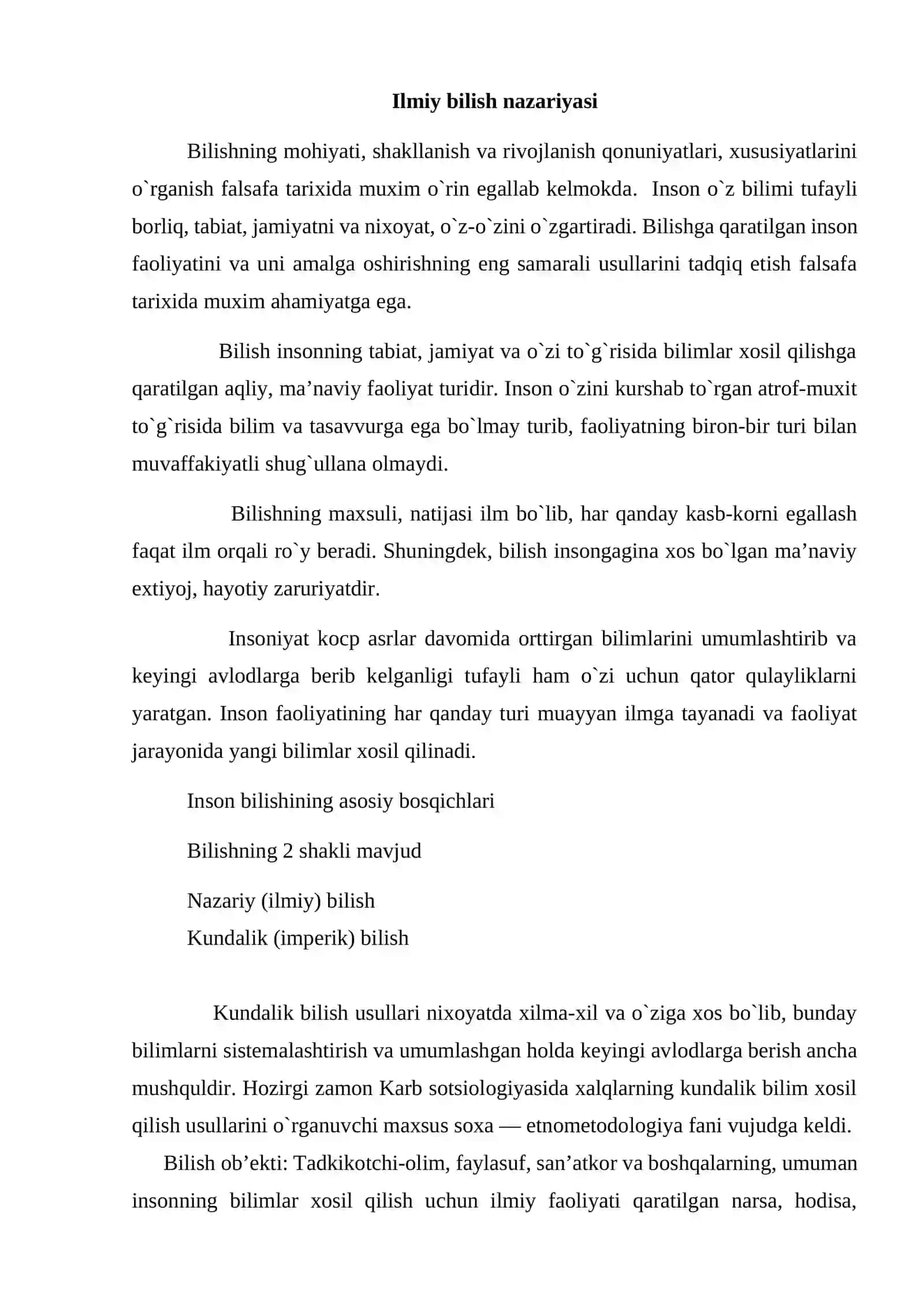 Ilmiy bilimlarning asosiy belgilari 2